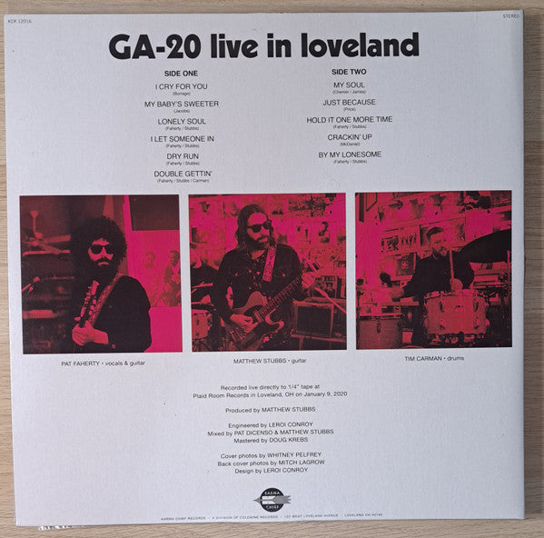 GA-20 ~ Live In Loveland (Vinyl) - Djungel & Jazz