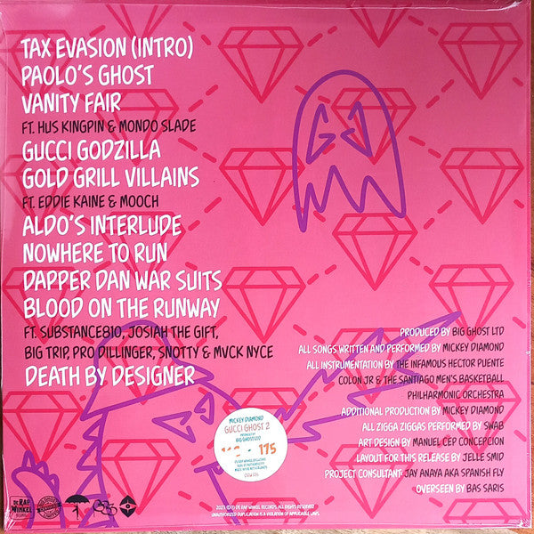 Mickey Diamond x Big Ghost LTD : Gucci Ghost 2 (LP, Album, Ltd, Num, Tax)