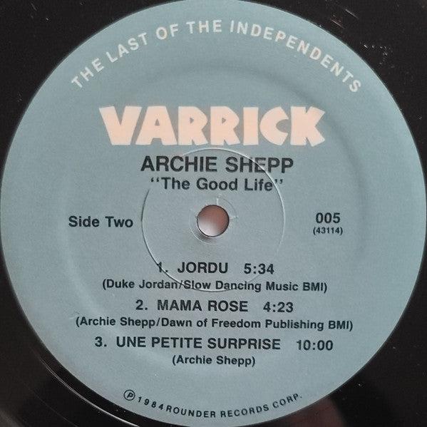 Archie Shepp ~ The Good Life (Vinyl) - Djungel & Jazz