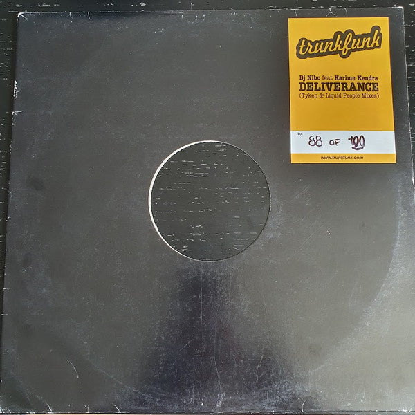 DJ Nibc Feat. Karime Kendra ~ Deliverance (Vinyl) - Djungel & Jazz
