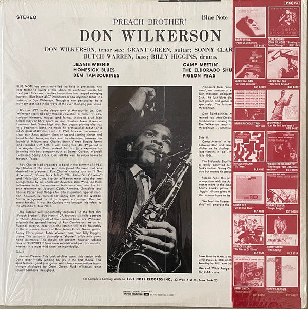 Don Wilkerson ~ Preach Brother! (Vinyl) - Djungel & Jazz