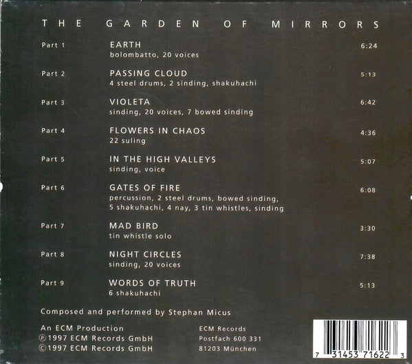 Stephan Micus ~ The Garden Of Mirrors (Vinyl) - Djungel & Jazz