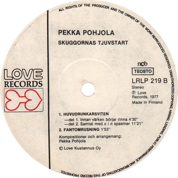 Pekka Pohjola ~ Skuggornas Tjuvstart (Vinyl) - Djungel & Jazz