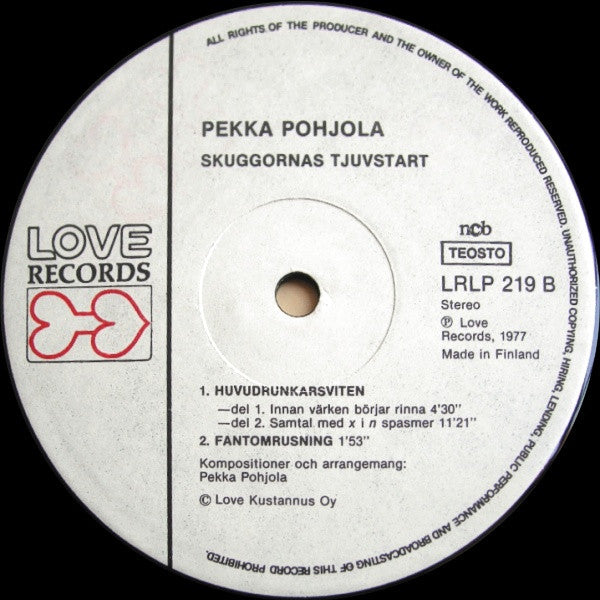 Pekka Pohjola ~ Skuggornas Tjuvstart (Vinyl) - Djungel & Jazz