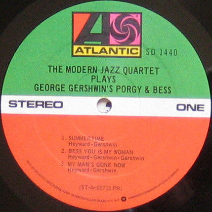 The Modern Jazz Quartet ~ The Modern Jazz Quartet Plays George Gershwin's Porgy & Bess (Vinyl) - Djungel & Jazz