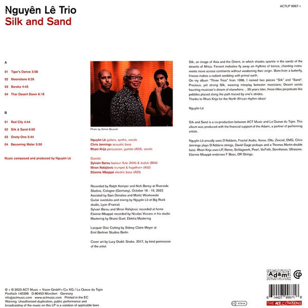 Nguyên Lê Trio ~ Silk And Sand (Vinyl) - Djungel & Jazz