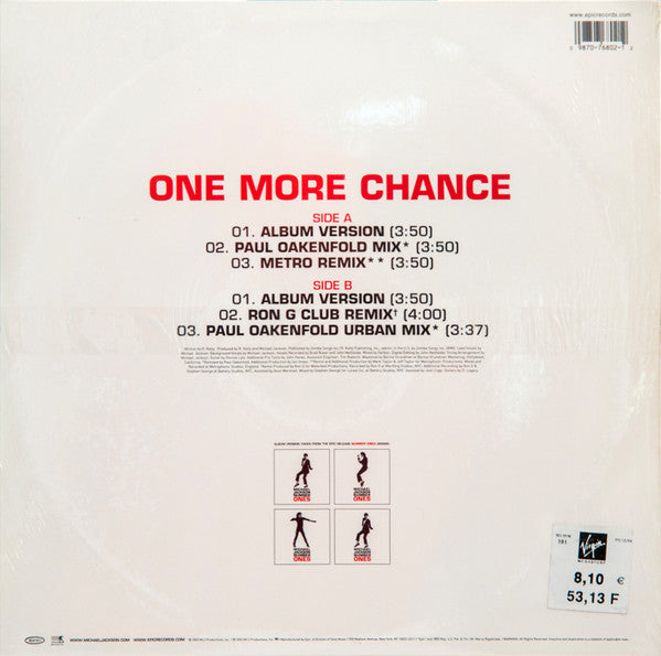 Michael Jackson : One More Chance (12")