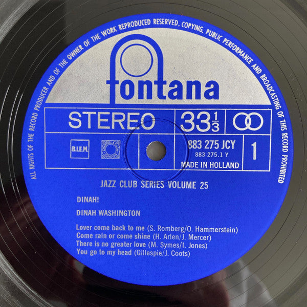 Dinah Washington ~ Dinah! (Vinyl) - Djungel & Jazz