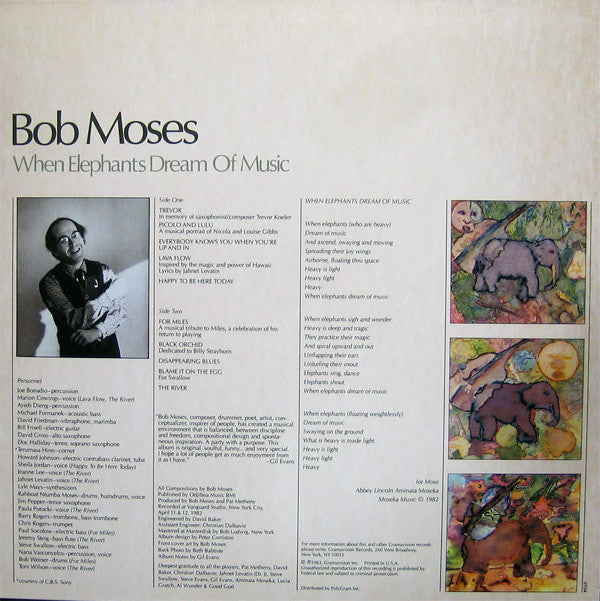 Bob Moses : When Elephants Dream Of Music (LP, Album)