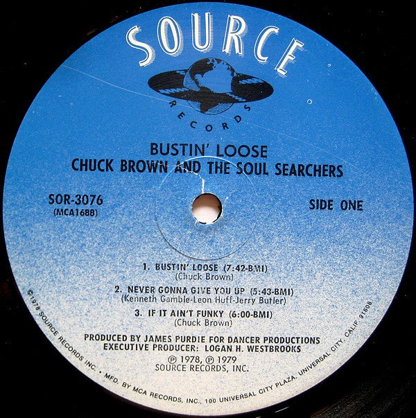 Chuck Brown And The Soul Searchers ~ Bustin' Loose (Vinyl) - Djungel & Jazz