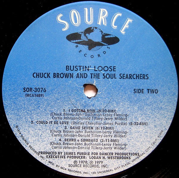 Chuck Brown And The Soul Searchers ~ Bustin' Loose (Vinyl) - Djungel & Jazz