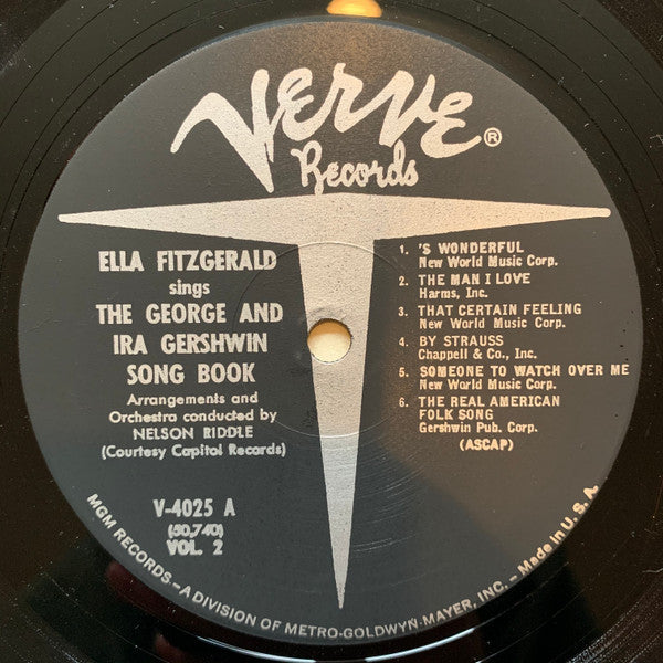 Ella Fitzgerald ~ Sings The George And Ira Gershwin Song Book (Vinyl) - Djungel & Jazz