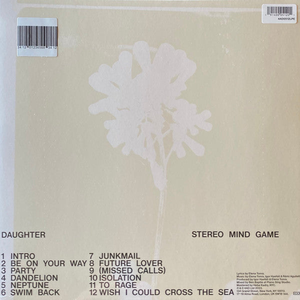 Daughter (2) : Stereo Mind Game (LP, Album, Ltd, Col)