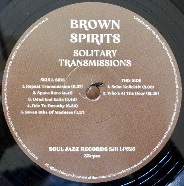 Brown Spirits : Solitary Transmissions (LP, Album, Ltd)