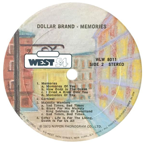 Dollar Brand ~ Memories (Vinyl) - Djungel & Jazz