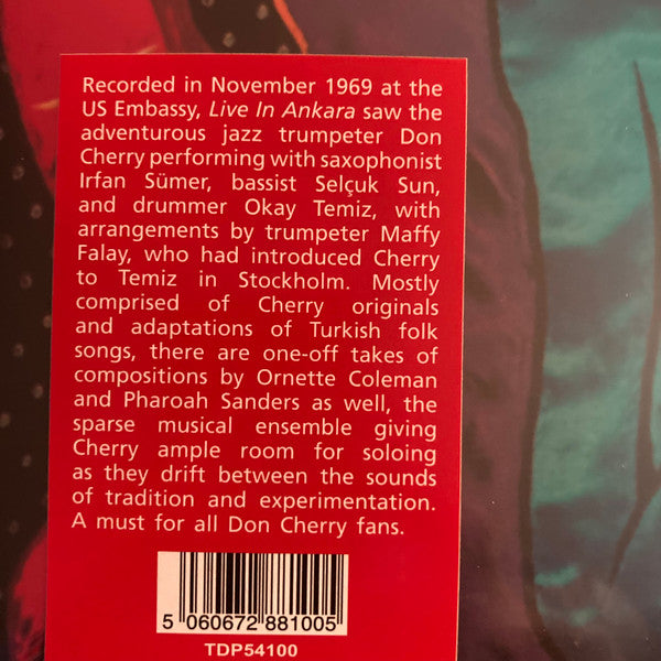 Don Cherry ~ Live In Ankara (Vinyl) - Djungel & Jazz