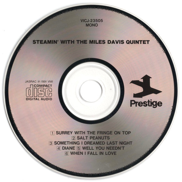 The Miles Davis Quintet ~ Steamin' With The Miles Davis Quintet (Vinyl) - Djungel & Jazz