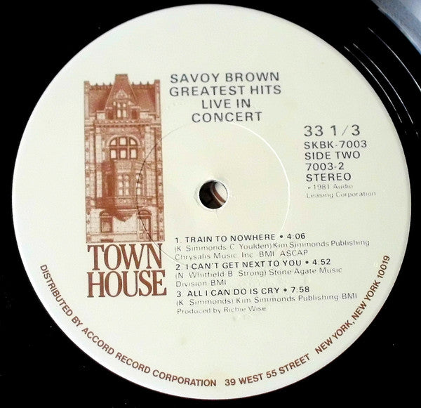 Savoy Brown ~ Greatest Hits Live In Concert (Vinyl) - Djungel & Jazz