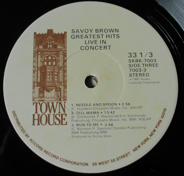 Savoy Brown ~ Greatest Hits Live In Concert (Vinyl) - Djungel & Jazz