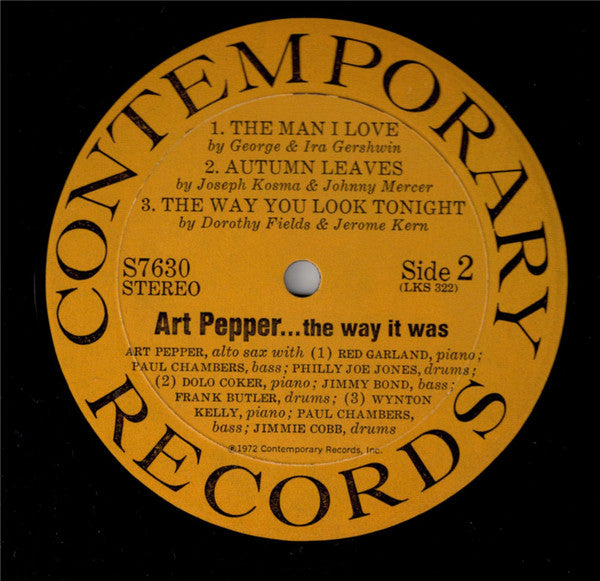 Art Pepper ~ ...The Way It Was! (Vinyl) - Djungel & Jazz