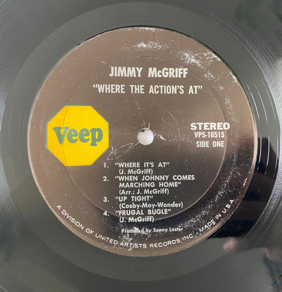 Jimmy McGriff ~ Live Where The Action's At! (Vinyl) - Djungel & Jazz