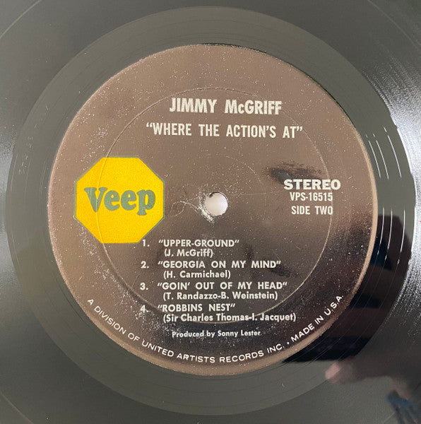 Jimmy McGriff ~ Live Where The Action's At! (Vinyl) - Djungel & Jazz