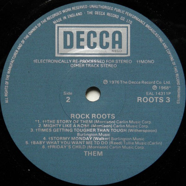 Them  ~ Rock Roots (Vinyl) - Djungel & Jazz