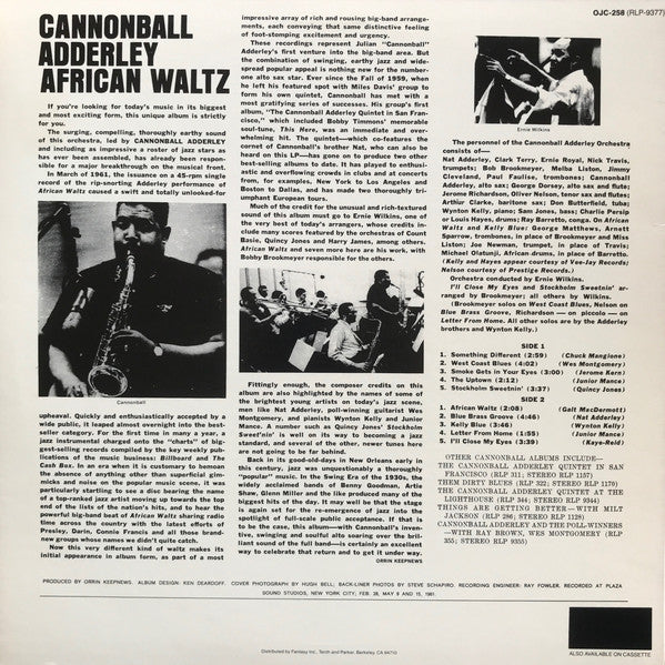 Cannonball Adderley And His Orchestra ~ African Waltz (Vinyl) - Djungel & Jazz