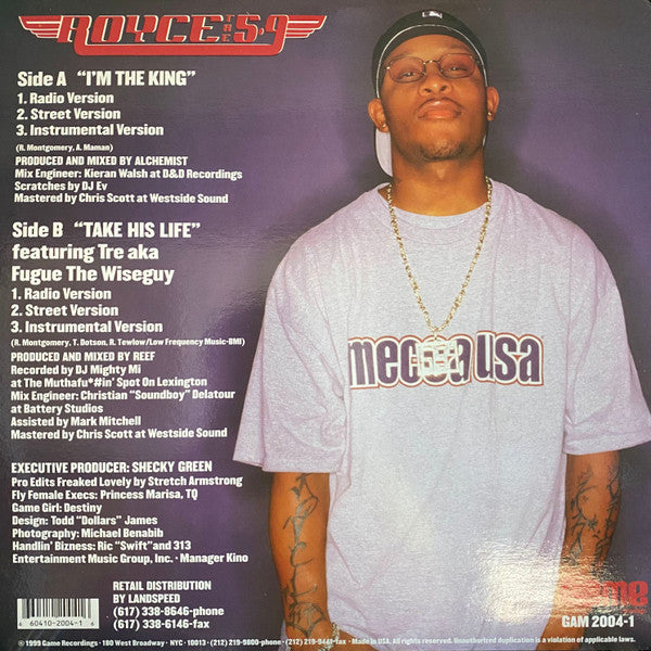 Royce The 5&#039;9" ~ I&#039;m The King / Take His Life (Vinyl) - Djungel & Jazz