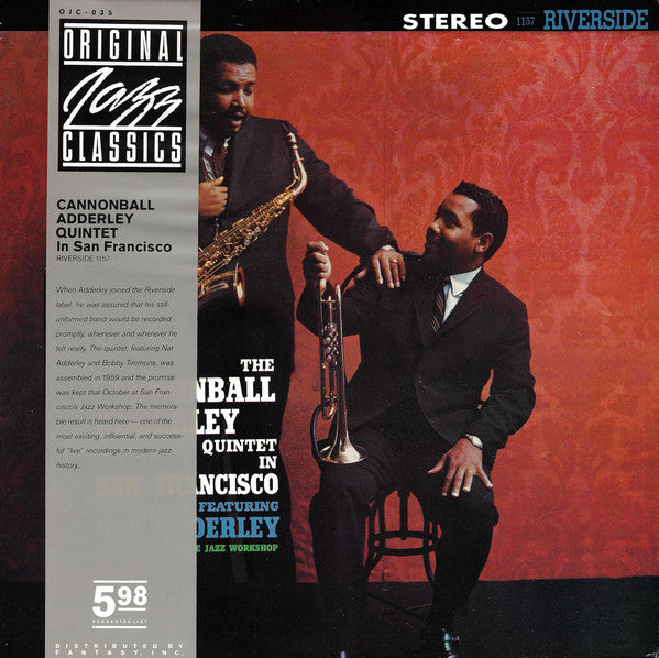 The Cannonball Adderley Quintet ~ In San Francisco (Vinyl) - Djungel & Jazz