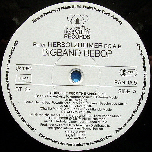 Peter Herbolzheimer Rhythm Combination & Brass ~ Bigband Bebop (Vinyl) - Djungel & Jazz