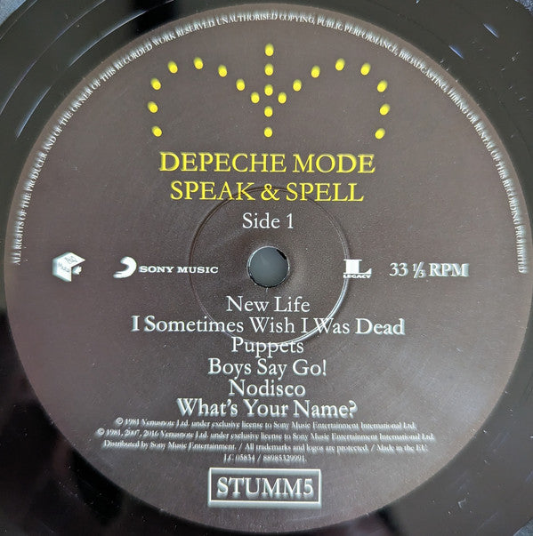 Depeche Mode ~ Speak & Spell (Vinyl) - Djungel & Jazz