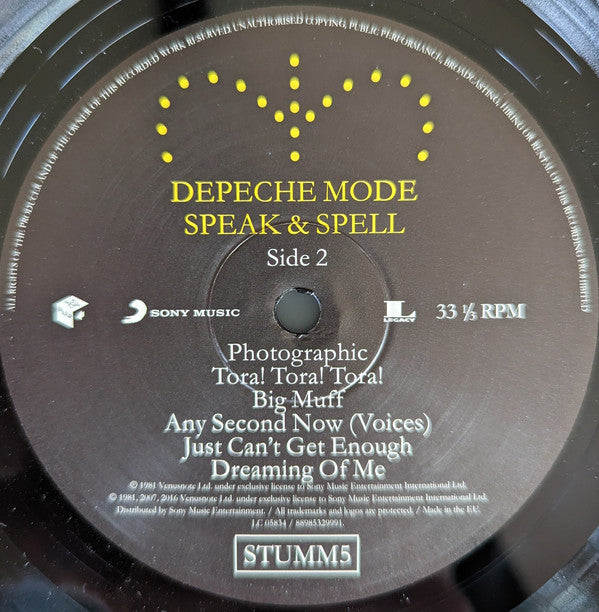 Depeche Mode ~ Speak & Spell (Vinyl) - Djungel & Jazz