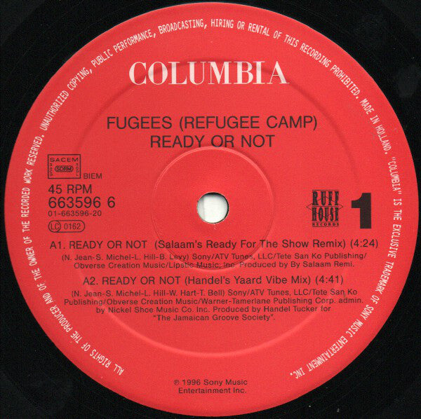 Fugees ~ Ready Or Not (Vinyl) - Djungel & Jazz