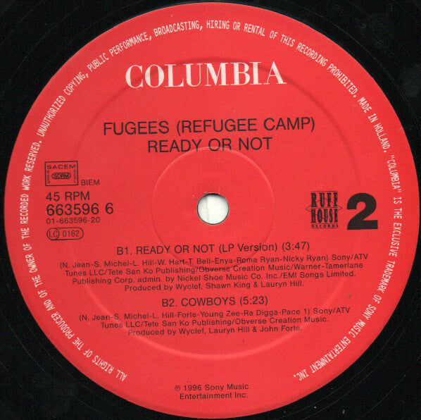 Fugees ~ Ready Or Not (Vinyl) - Djungel & Jazz