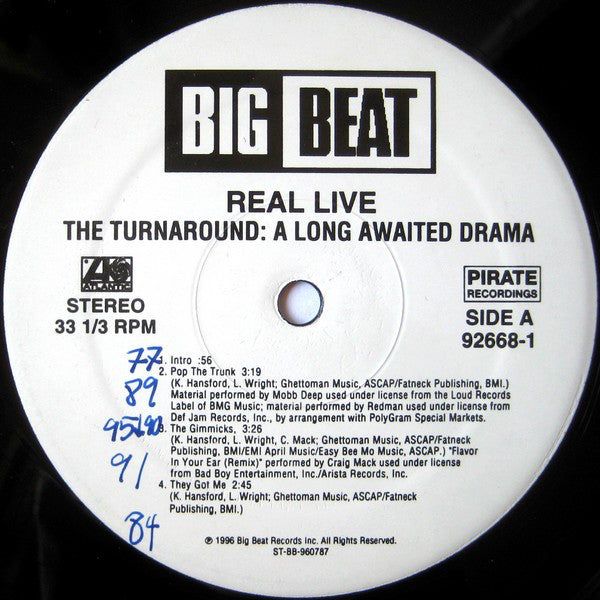 Real Live : The Turnaround: The Long Awaited Drama (2xLP, Album)