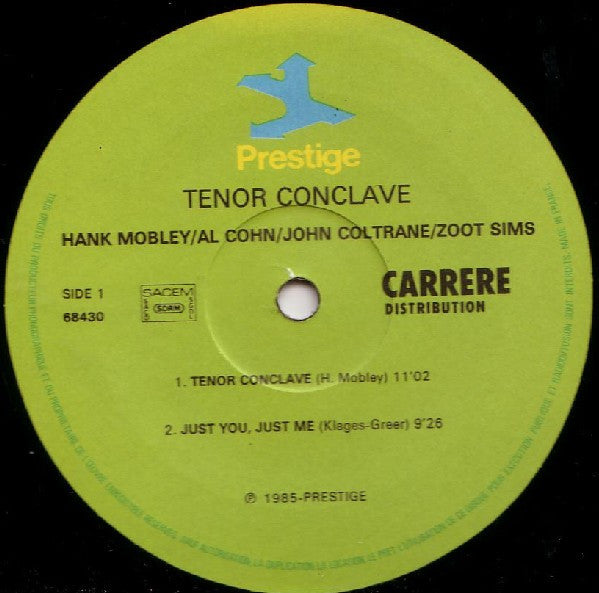 Hank Mobley / Al Cohn / John Coltrane / Zoot Sims ~ Tenor Conclave (Vinyl) - Djungel & Jazz