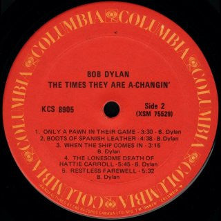 Bob Dylan ~ The Times They Are A-Changin' (Vinyl) - Djungel & Jazz