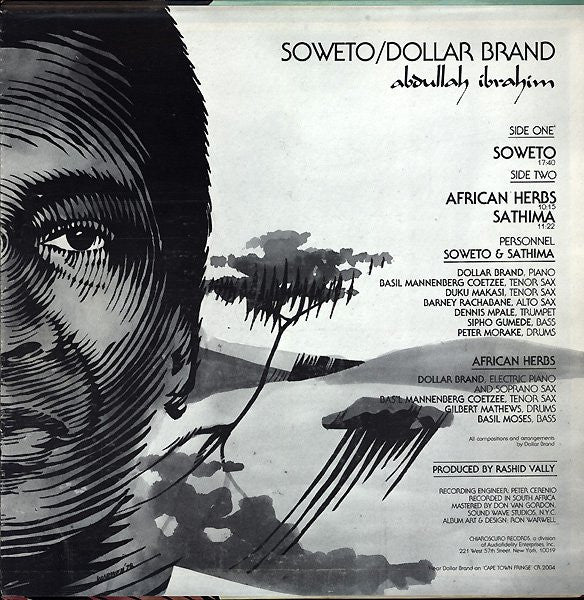 Dollar Brand (Abdullah Ibrahim) ~ Soweto (Vinyl) - Djungel & Jazz