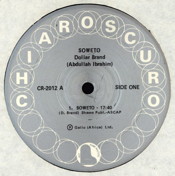 Dollar Brand (Abdullah Ibrahim) ~ Soweto (Vinyl) - Djungel & Jazz