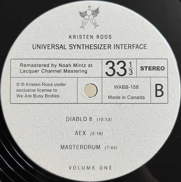 Kristen Roos ~ Universal Synthesizer Interface Volume One (Vinyl) - Djungel & Jazz