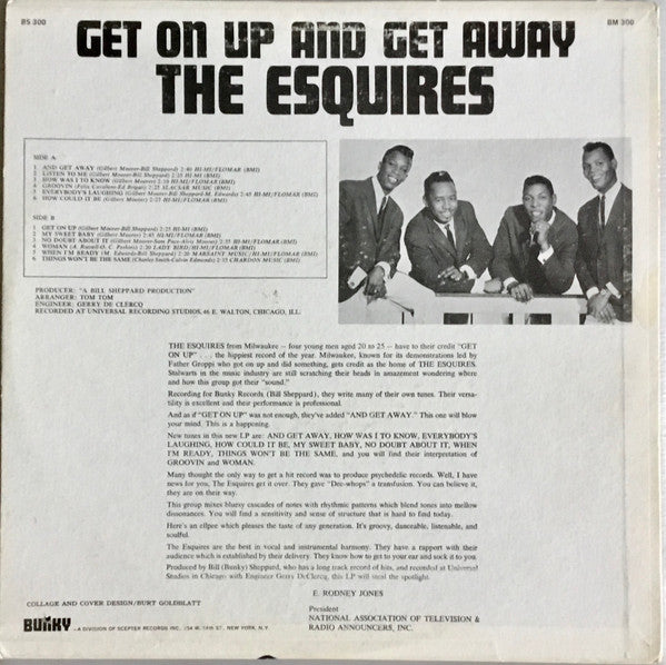 The Esquires ~ Get On Up And Get Away (Vinyl) - Djungel & Jazz