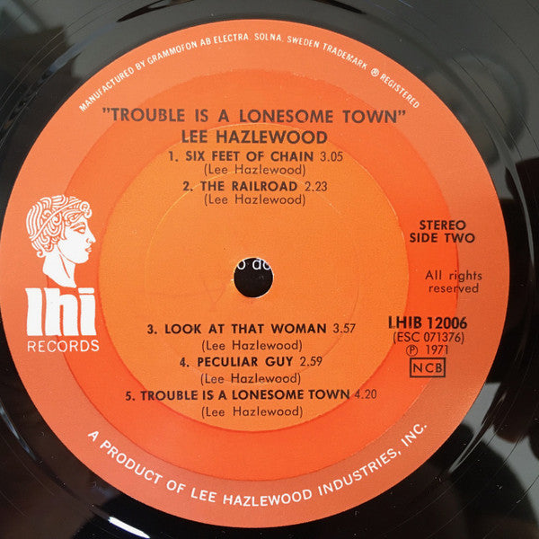 Lee Hazlewood : Trouble Is A Lonesome Town (LP, Album, RE)