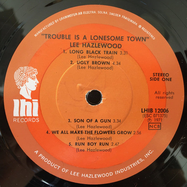 Lee Hazlewood : Trouble Is A Lonesome Town (LP, Album, RE)