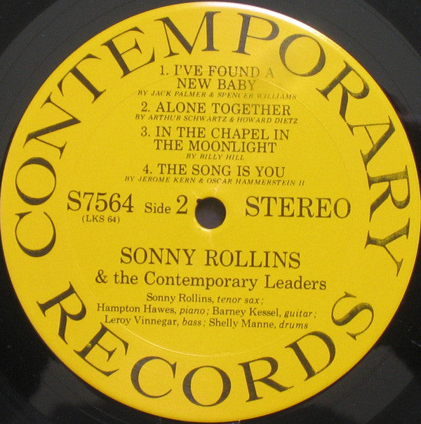 Sonny Rollins ~ Sonny Rollins And The Contemporary Leaders (Vinyl) - Djungel & Jazz