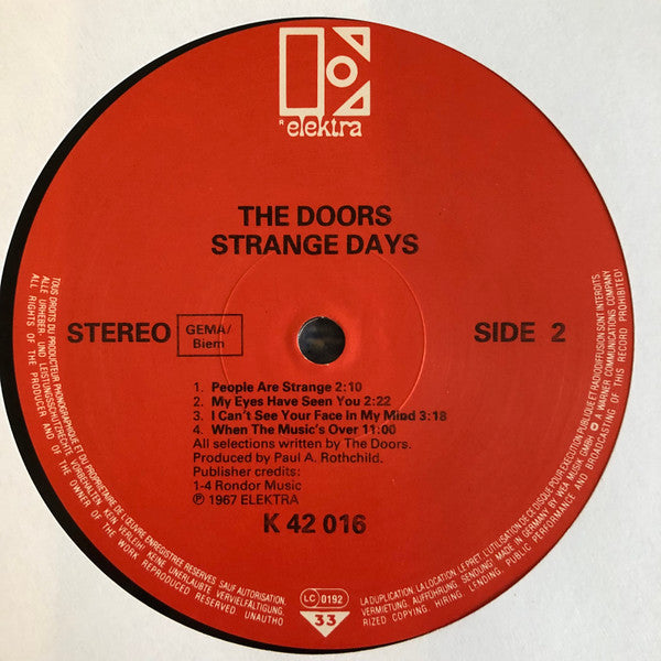 The Doors ~ Strange Days (Vinyl) - Djungel & Jazz