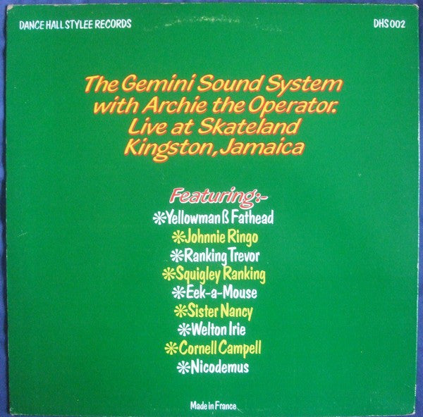 Gemini Posse : Gemini Live At Skateland (LP, Album)