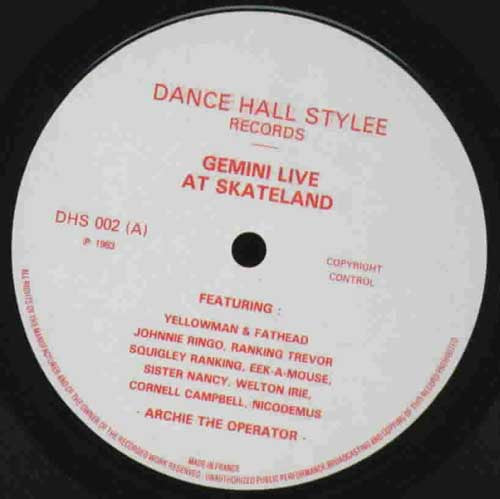 Gemini Posse : Gemini Live At Skateland (LP, Album)