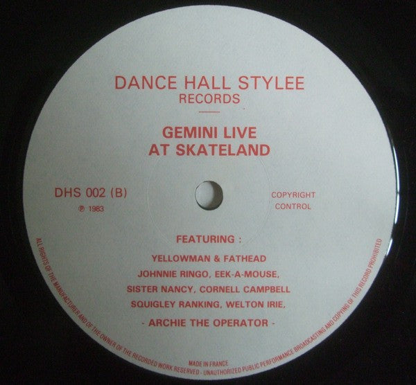 Gemini Posse : Gemini Live At Skateland (LP, Album)
