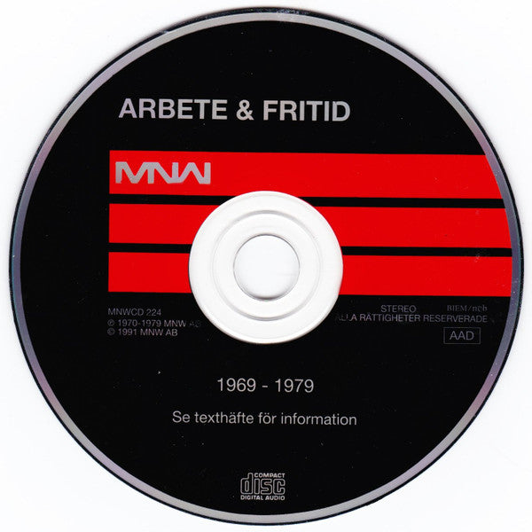 Arbete & Fritid ~ 1969-1979 (Vinyl) - Djungel & Jazz